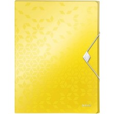 Leitz 4629 Active Wow Kalın Lastikli Dosya Metalik Sarı