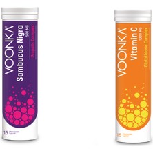 Sambucus Nigra Propolis Complex 15 Efervesan + Vitamin C Glutathione Complex 15 Efervesan Tablet