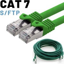 IRENIS 5 Adet CAT7 S/FTP Ethernet (Network, LAN) Kablosu, Yeşil, 25 cm