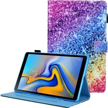 Hello-U Tab A8 10.5 2021 SM-X200/X205 Için Desenli Standlı Kartlıklı Deri Koruyucu Tablet Kılıfı (Yurt Dışından)