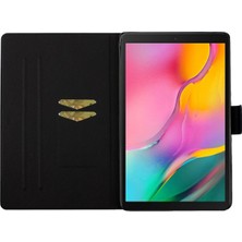 Hello-U Galaxy Tab A7 10.4 (2020) Için Desenli Kartlıklı Deri Tablet Kılıfı (Yurt Dışından)