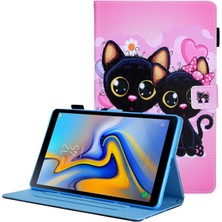 Hello-U Tab A8 10.5 2021 SM-X200/X205 Için Desenli Standlı Kartlıklı Deri Koruyucu Tablet Kılıfı (Yurt Dışından)