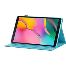 Hello-U Galaxy Tab A 10.1 (2019) Için Desenli Kartlıklı Deri Tablet Kılıfı (Yurt Dışından)