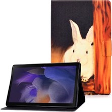 Hello-U Galaxy Tab A8 Için Desenli Baskılı Pu Deri Stand Kapaklı Kart Yuvalı Koruyucu Tablet Kılıfı (Yurt Dışından)