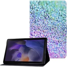 Hello-U Galaxy Tab A8 Için Desenli Baskılı Pu Deri Stand Kapaklı Kart Yuvalı Koruyucu Tablet Kılıfı (Yurt Dışından)