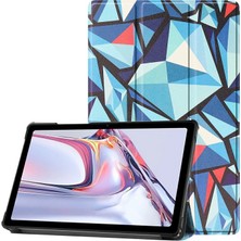 Hello-U Galaxy Tab A7 10.4 Için Desenli Baskılı Pu Deri Stand Kapaklı Koruyucu Tablet Kılıfı (Yurt Dışından)