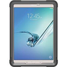 Hello-U Galaxy Tab S2 9.7 T810 T815 Için Düşmeye Toza Dayanıklı Pc + Tpu Koruyucu Standlı Tablet Kılıfı - Siyah (Yurt Dışından)