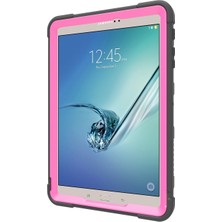 Hello-U Galaxy Tab S2 9.7 T810 T815 Için Düşmeye Toza Dayanıklı Pc + Tpu Koruyucu Standlı Tablet Kılıfı - Siyah/rosé (Yurt Dışından)