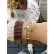 Jackferrero Kadın Altın Kaplama Bileklik 2 Li Set