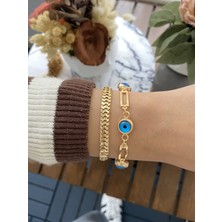 Jackferrero Kadın Altın Kaplama Bileklik 2 Li Set