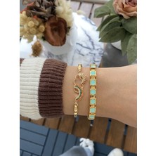 Jackferrero Kadın Altın Kaplama Bileklik 2 Li Set