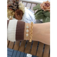 Jackferrero Kadın Altın Kaplama Bileklik 2 Li Set