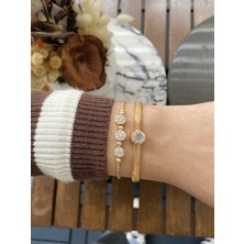 Jackferrero Kadın Altın Kaplama Bileklik 2 Li Set