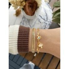 Jackferrero Kadın Altın Kaplama Bileklik 2 Li Set