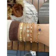 Jackferrero Kadın Altın Kaplama Bileklik 4 Lü  Set