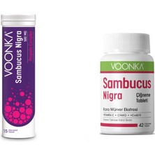 Voonka Sambucus Nigra Propolis Complex 15 Efervesan + Sambucus Nigra 42 Çiğneme T.