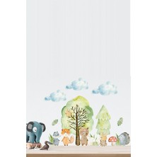 Kt Grup Düşler Ormanı Pastel Hayvanlar Çocuk Odası Duvar Sticker
