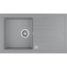 Teka Stone 50 B-Tg 1 Gözlü Stone Grey Tezgah Üstü Eviye
