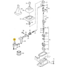 Jp Vw Volkswagen Jetta 1986-1992 Vites Değiştirme Mekanizması Vites Parmağı Levyesi 191711233