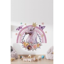 Kt Grup Unicorn Temalı Kız Çocuk Odası Duvar Sitcker
