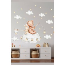 Kt Grup Tavşan ve Ayıcık Yıldız Toplama Oyunu Duvar Sticker Seti