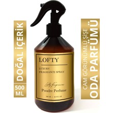 Lofty Pudra Oda ve Çamaşır Spreyi Oda Parfümü, Oda Kokusu, Koku Giderici Poudre Perfume 500ML