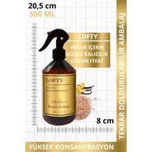 Lofty Pudra Oda ve Çamaşır Spreyi Oda Parfümü, Oda Kokusu, Koku Giderici Poudre Perfume 500ML