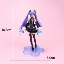 Sanlindou 17 Cm Japonya Anime Siyah Giysi Mor Saç Sakura Oyuncaklar Kız Pvc Şekil Modeli Aksiyon Figürleri (Yurt Dışından)