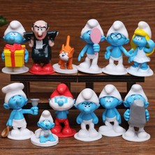 Sanlindou 12 Adet Elfler Smurfette Rakamlar Action Figure Oyuncak (Yurt Dışından)