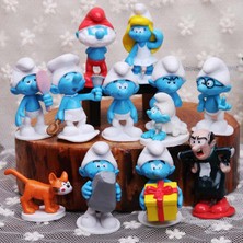 Sanlindou 12 Adet Elfler Smurfette Rakamlar Action Figure Oyuncak (Yurt Dışından)