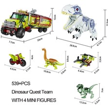 Sanlindou Tyrannosaurus Velociraptor Off Road Araç Dinozorlar Rakamlar Oyuncaklar Juraslandırılmış Dünya | Bloklar (Yurt Dışından)