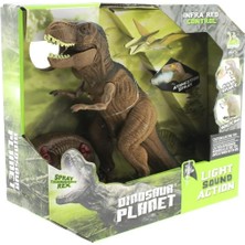 Farbu Oyuncak Dinasour Island Toys Uzaktan Kumandalı Yürüyen Ağzından Duman Çıkaran Sesli Işıklı Dinazor