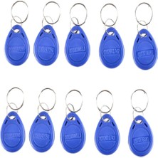 100 Adet Keyfob Yakınlık Kimlik Belirteci Etiketi Anahtar Fob Anahtarlık Erişim Kontrolü