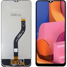 Nokta Teknik Samsung Galaxy A20S A207 LCD Ekran Dokunmatik Servis Orj - Siyah