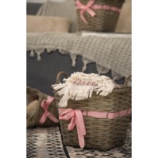 İrya Home Irya 3'lü Hasır Sepet Gri