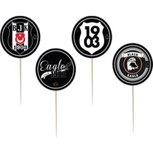 Samur Beşiktaş Temalı Parti Kürdan Süsü 8 Adet