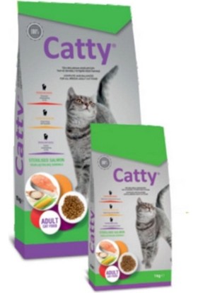 Catty Cat Sterilised Salmon Kısırlaştırılmış Somonlu Kedi Maması