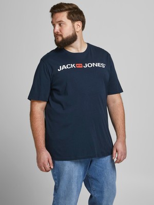 Jack & Jones Logolu Büyük Beden Tişört 2xl 3xl 4xl 12184987