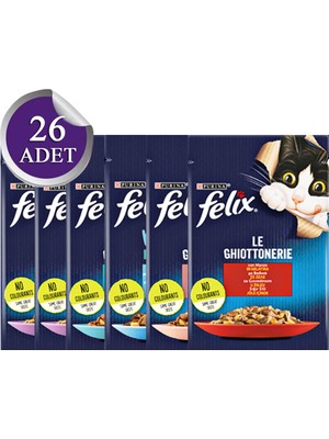 Felix Karışık Paket Pouch Kedi Maması 26 X 85 gr