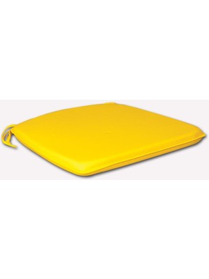 Shopmekan Koltuk Sandalye Minderi 42X45X3,5CM Sarı
