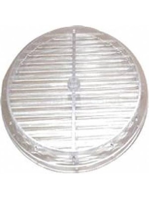 BEZE Doğalgaz Havalandırma Cam Menfezi  Şeffaf Çap 18 cm