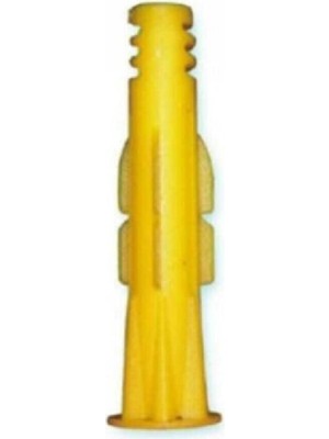 BEZE Plastik Roket Dübel 8 Lik (500 Adet) Sarı 8 mm Hırdavat Vida
