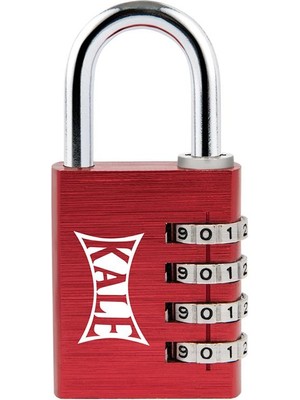 Kale Şifreli Asma Kilit Kırmızı 20-800