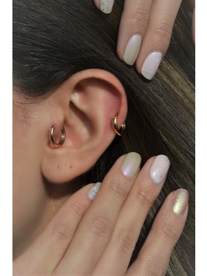 Sacce Scarves&Accessories Halka Piercing Tragus Helix Kıkırdak Küpesi