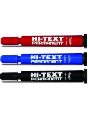 Hı-Text 830 Pc Kesik Uçlu Permanent Marker Koli Kalemi 3 Renk