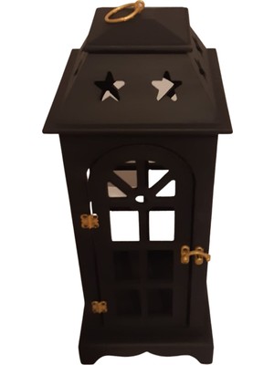 Tasarloxi Siyah Tekli Fener Mumluk