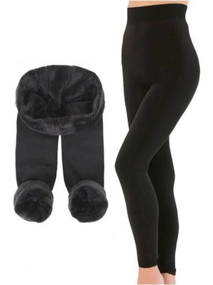 Anıt Larosa Peluş Termal Tayt Siyah - L/xl