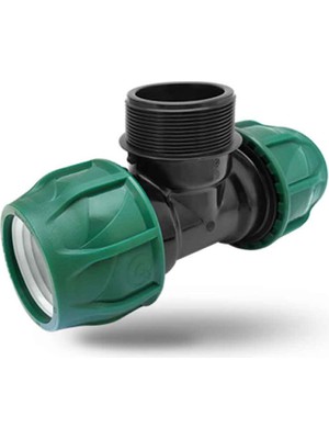 Poelsan Erkek Kablin 25X1"X25 Dıştan Dişli Kaplin Kangal Boru Ekleme Sulama Borusu Kaplin