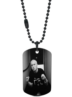 Hero Tasarım Eminem Siyah Renk Künye / Kolye DFT2424