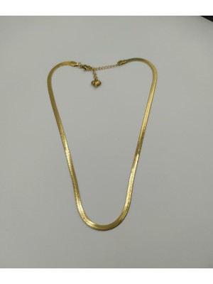 Zeg Store Çelik Italyan Yassı Kolye